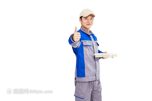 送餐的外卖人员