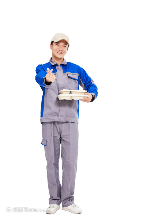 送餐的外卖人员